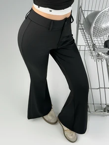 DAZY Women's Solid Color Casual Versatile Daily Wear Tight Fit Sports Leggings - Black - View 9