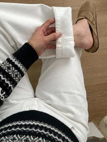 Dazy Plus Plus Size Women's Casual Daily Travel Denim Jeans With Pockets And Buttons - White - View 9