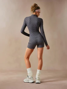 VARSIVA High Neck Long Sleeves Skinny Women Sports Sets - Multicolor - View 6