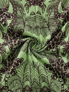 Swim Oasis Plus Size Coconut Tree Print One-Piece Swimsuit With Drawstring Waist Shorts Set - Multicolor - View 9