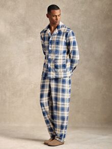 EverLounge Men's Casual Plush Plaid Loungewear Set - Multicolor - View 7
