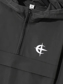 SHEIN 兒童 2 件組青少年男孩新款酷星圖案灰色連帽衫與慢跑褲套裝，適合秋冬、學校、家庭聚會、返校、生日派對、拍照、度假、假日、運動風、舒適 - 灰色 - 查看 6