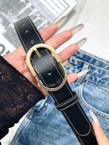 DAZY Casual Commute Style Women's Belt - Black - View 1