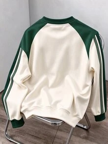 Daypath Men's Letter Print Casual Daily Wear Long Sleeve Pullover Sweatshirt - Multicolor - View 2