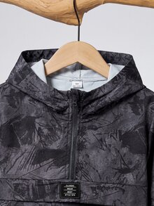 SHEIN 大童男孩 2件套－拉鍊連帽外套與抽繩長褲，休閒運動風，適合秋冬 - 彩色 - 查看 4