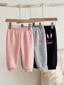 SHEIN 3PCS Baby Girls Bottoms - Multicolor - View 5