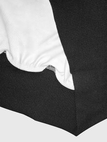 Franclia Women's Colorblock Casual Streetwear Daily Sweatshirt Gym Black And White Black Fall - Multicolor - View 5