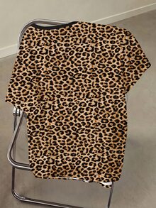 Betty Boop x SHEIN Plus Size Cartoon Print Short Sleeve Fashion T-Shirt - White - View 2
