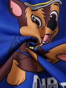 SHEIN | PAW Patrol جاكيت كاجوال يومي بأكمام طويلة مطبوع عليه حروف كرتونية للأولاد الصغار - متعدد الألوان - مشاهدة 10
