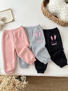 SHEIN 3PCS Baby Girls Bottoms - Multicolor - View 6