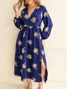 Écloséra Curve Damklänning i plus size, fransk vintage med broderi, för bröllöpsgäst - Multifärgad - Visa 3
