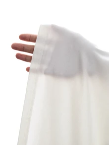LYSMO Women's Designer Fashion Pleated Cape Dress Dinner Party White Elegant - White - View 10