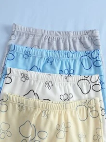 SHEIN | PAW Patrol Young Boy Letter Cartoon Print Casual Daily Boxer Briefs - Multicolor - View 3