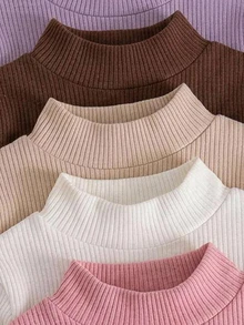 SHEIN 5PCS Young Girls T-Shirts - Multicolor - View 6