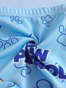 SHEIN | PAW Patrol Young Boy Letter Cartoon Print Casual Daily Boxer Briefs - Multicolor - View 10