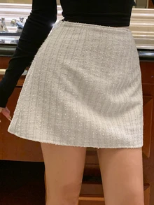 DAZY Women's French Style Versatile Mini Skirt For Dating And Vacation - White - View 6