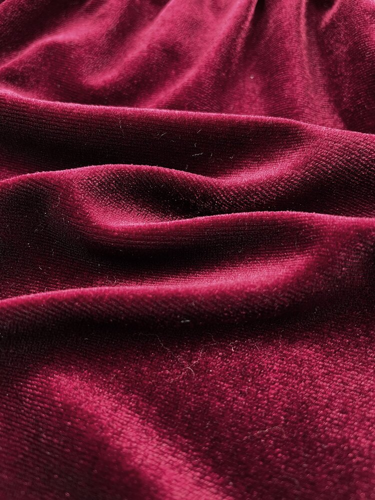 SHEIN Baby Girl Sweet Bow Decor Dress - Burgundy - View 8