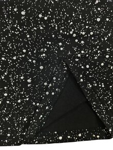 SHEIN LUNE CURVE Plus Size Sequin Flared Pants, Elegant Style For Bar And Music Festival - Black - View 4