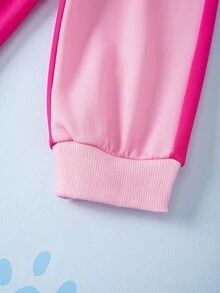 SHEIN | PAW Patrol 女童卡通印花長袖運動衫與慢跑褲套裝 - 彩色 - 查看 8