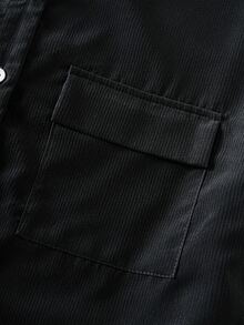 GlowEve Women's Colorblock Casual Versatile Everyday Outing Shirt - Black - View 6