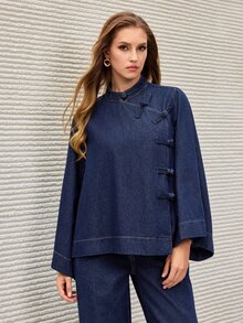 Selenza Women's Casual Versatile Daily Denim Jacket - Blue - View 10
