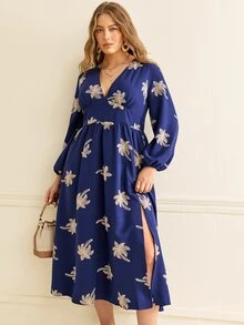 Écloséra Curve Damklänning i plus size, fransk vintage med broderi, för bröllöpsgäst - Multifärgad - Visa 6
