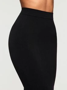SHEIN Lightweight Comfortable Half Slip Skirt For Women, Perfect Inner Layer For Dresses And Skirts, Suitable For Daily Wear, 1pc - Black - View 5