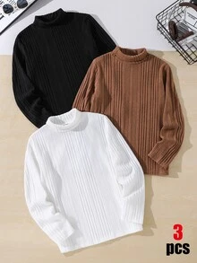 SHEIN 3件組青少年男孩T恤 - 彩色 - 查看 2