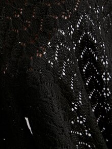 Willow Rêve Women's Solid Color Casual Versatile Daily Outing Cardigan - Black - View 7