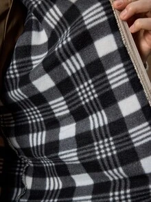 Manfinity CityGents 男士麻花編織前開襟拉鍊長袖開襟衫 - 米色 - 查看 8
