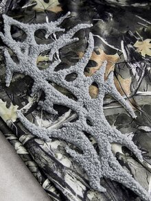 PAVTROS 男士街頭風仿生迷彩白色3D刺繡運動長褲，百搭休閒日常穿著，送給男友/丈夫的禮物，週年紀念禮物 - 彩色 - 查看 2