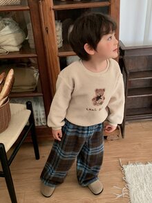 DAZY Infant (Boy) Crew Neck Casual Long Sleeve Sweatshirt, Autumn/Winter - Apricot - View 5