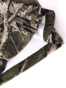 SHEIN Tween Girls 2 Pieces Outfit, Camo Bow Print Raglan Sweatshirt & Leaf Camo Loose Wide Leg Sweatpants, Cute Fall Clothes Set For Tween Girls - White - View 8