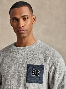 Manfinity Underwear&Sleepwear Basics Men's Casual Plush Loungewear Set - Multicolor - View 4