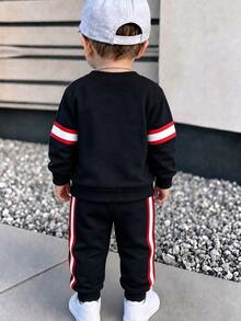 Baby Boy Number Pattern Casual Everyday Long Sleeve Sweatshirt - Multicolor - View 6