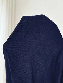 Plussiva Plus Maternity Solid Button Detail Overall Without Tee Photoshoot Summer Maternity Going Out - Navy Blue - View 7