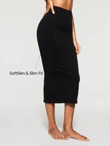 SHEIN Lightweight Comfortable Half Slip Skirt For Women, Perfect Inner Layer For Dresses And Skirts, Suitable For Daily Wear, 1pc - Black - View 4