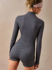 VARSIVA High Neck Long Sleeves Skinny Women Sports Sets - Multicolor - View 8