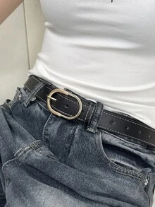 DAZY Casual Commute Style Women's Belt - Black - View 9