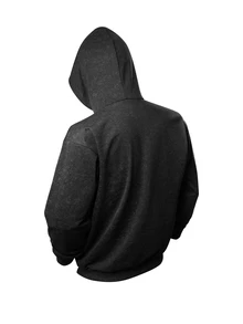 Gym Rark Men's Gothic Print Drawstring Faux Washed Drop Shoulder Sweatshirt - Black - View 2