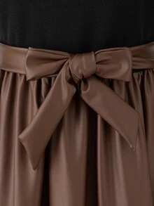 SHEIN فساتين خريفية للفتيات المراهقات، فستان خريفي، العودة إلى المدرسة، حفلة التخرج، ملابس العطلات، كاجوال، مريح، يومي، لطيف - متعدد الألوان - مشاهدة 6