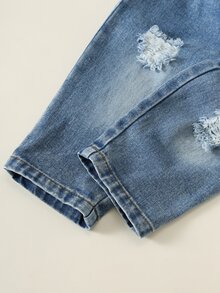 SHEIN 男女嬰幼兒 2件組 秋冬加厚抓絨內裡休閒可愛款 - 彩色 - 查看 6