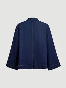Selenza Women's Casual Versatile Daily Denim Jacket - Blue - View 13