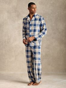 EverLounge Men's Casual Plush Plaid Loungewear Set - Multicolor - View 4