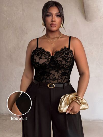 Firerie Plus Size Women's Lace Sexy Versatile Camisole Camisole