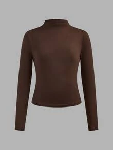 SHEIN 3PCS Young Girls T-Shirts - Brown - View 4