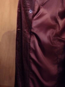 MOTF PREMIUM WOMEN'S FASHION VINTAGE VELVET LONG SLEEVE JACKET FOR COMMUTING - Red Violet - View 8