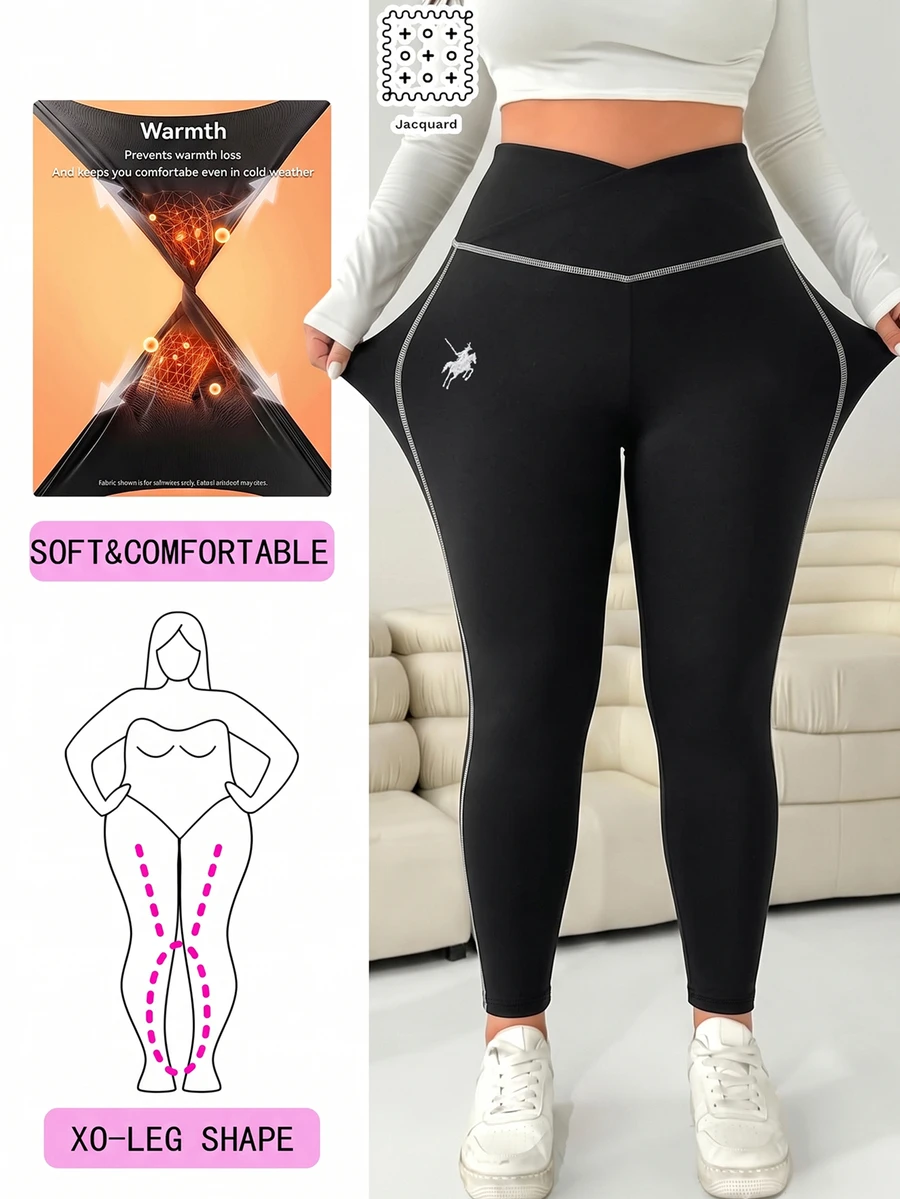 Solflare Plus Size Women's Equestrian Print Asymmetrical Waist Casual ...