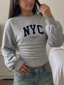 Tween Girls Sweatshirts - Light Grey - View 10