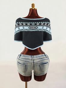 Mistrie Women's Colorblock Casual Daily Knit Top - Multicolor - View 4